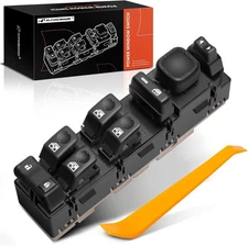 A-Premium - Driver Side Master Power Window Switch - Compatible with Black 