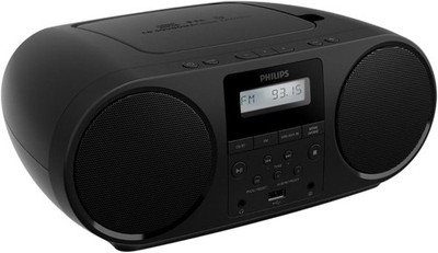 Philips Bluetooth Portable Boombox with CD Player, FM Radio, Dynamic Bass Boost