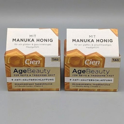 Cien Age Beauty Tagespflege Manuka Honig Vitamin E Reife Haut 2x50ml Set Neu OVP