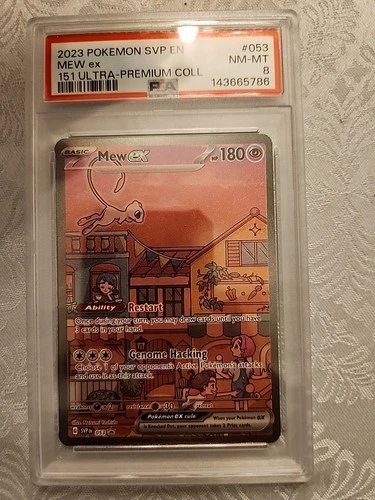 Pokemon 2023 Ultra-Premium Collection SVP EX Mew #053 PSA 8