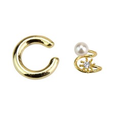 Sun Pearl Ear Cuff Set (Nickel-Free)