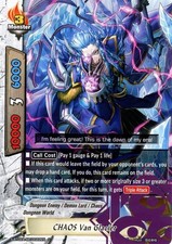 Buddyfight TCG card S-BT02A-SP/0022EN C CHAOS VAN GLACIER BLAZING OVERCLASH