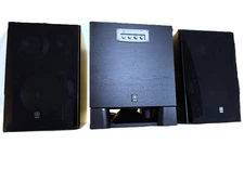 Yamaha NS-6490 Bookshelf Stereo Speakers + YST-SW315 Bundle Sale