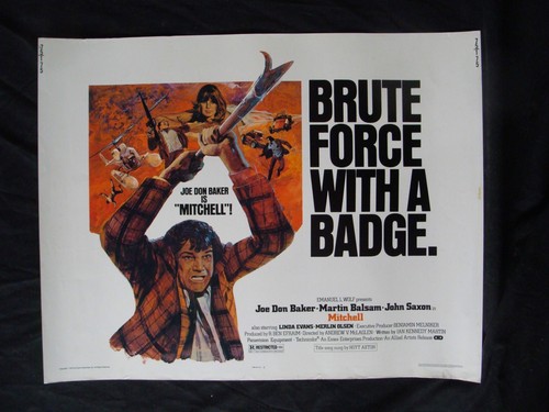 MITCHELL ! movie poster half sheet JOE DON BAKER 1975 1/2 22x28. - Picture 4 of 13