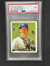Clayton Kershaw 2008 Upper Deck Goudey Mini Taupe Back RC Rookie PSA 9 #75 8/8