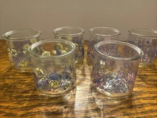 Vintage Limited Edition CLEAN/ NO LABELS Oui Yogurt Glass Jars Lot of 6 *READ*