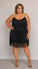 Women's Size 3 XL 1920 Fringe Dress L VOW Gatsby Cocktail Party Flapper NWT