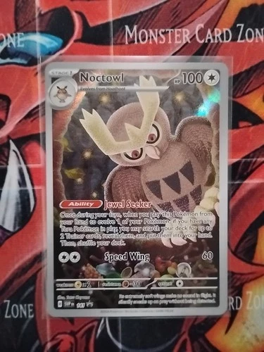 Pokemon Noctowl 141 Illustration Rare Holo Black Star Promo SVP