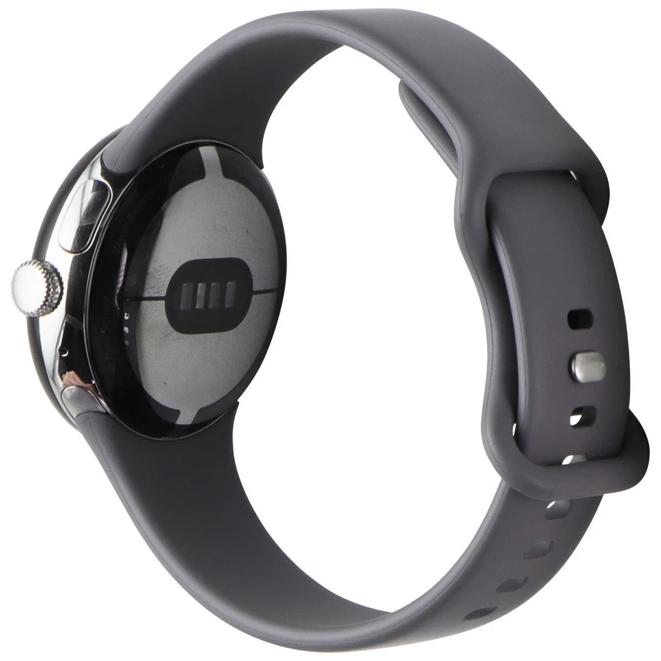 Google Pixel Watch 32GB GWT9R (GPS + LTE) Silver Case with Gray Active Band - Image 4 of 4