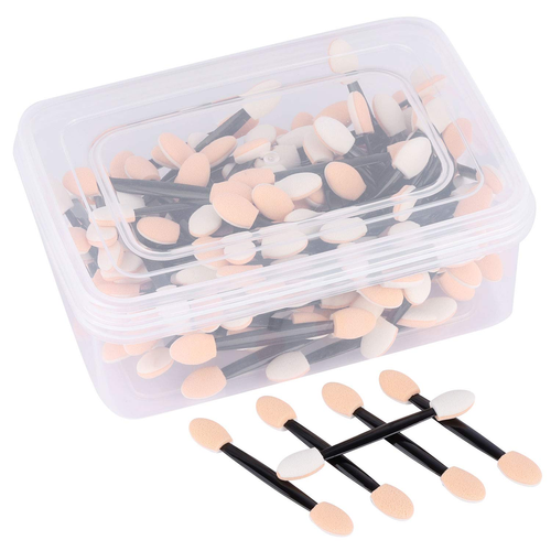 150 Eye Shadow Applicator Disposable Foam Makeup Brush Sponge Tipped Oval Eyesha