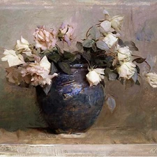 A4 Paper Decoupage VASE FLOWERS PAINTING Paper Designs Italy Same Day Shipping