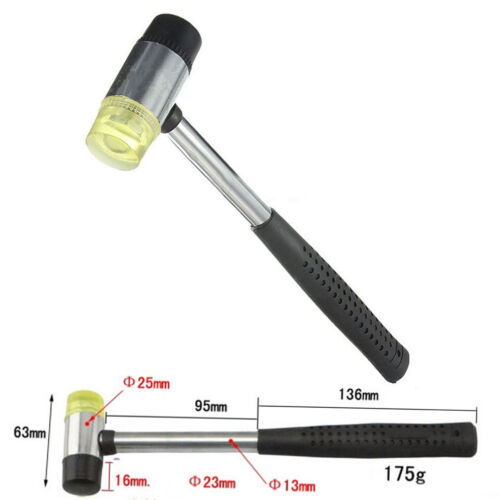 rubber Double Face Work Glazing Window Beads Hammer Nylon Head Mallet Tool  YK - Afbeelding 1 van 6