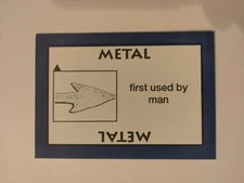 PERSPECTIVE Time Line Game 1992 card used METAL World History free shipping