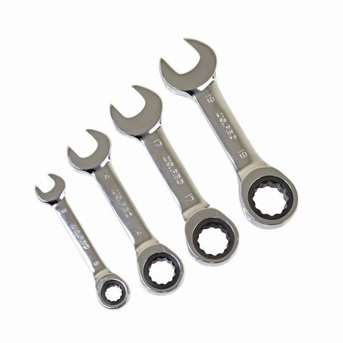 US PRO Tools 6-Piece Metric Double Ring Ratcheting Wrench Set – Sizes 8mm To 19mm, Model 3469