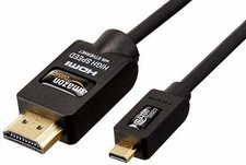AmazonBasics High-Speed Micro-HDMI to HDMI Cable - 5.9 Feet 1.8 Meters - Suppo