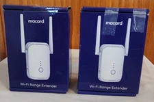 Macard WiFi Range Extender 300Mbps 2023 Model N300 Lot Of 2 NIB B/110