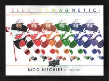 Nico Hischier  2021 Upper Deck  Electromagnetic Gold New Jersey Devils #EM-17