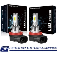 H11 LED Headlight Super Bright Bulbs Kit 10000K White 330000LM High/Low Beam S+