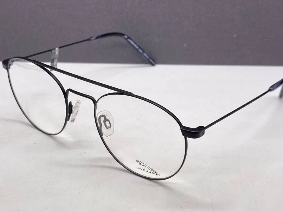 Jaguar Brille Herren Rund Schwarz Panto matt  33711 Germany Groß XL - Bild 4 von 4