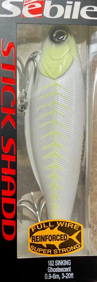 Señuelo Striper SEBILE SHADD 182 HUNDIMIENTO 7 1/8" 4 3/4 oz SS-182-SK-GHOSTESCENT Foto 4 de 4