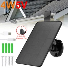 Solar Panel For Outdoor Ring Spotlight CCTV Camera Security Cam Battery Charger