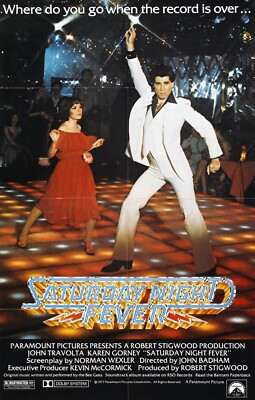 1977 Saturday Night Fever Movie Poster 11X17 Tony Stephanie John Travolta   