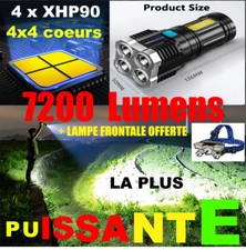 Lampe Torche Militaire Poche LED Rechargeable Sécurité Police Camping Rando Moto