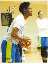 KAELA DAVIS Signed 8.5 x 11 Photo DALLAS WINGS South Carolina WNBA Basketball