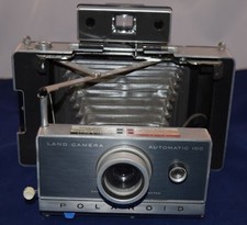 Vintage Polaroid Land Camera Automatic 100 Untested Parts or Repair Bellows Good