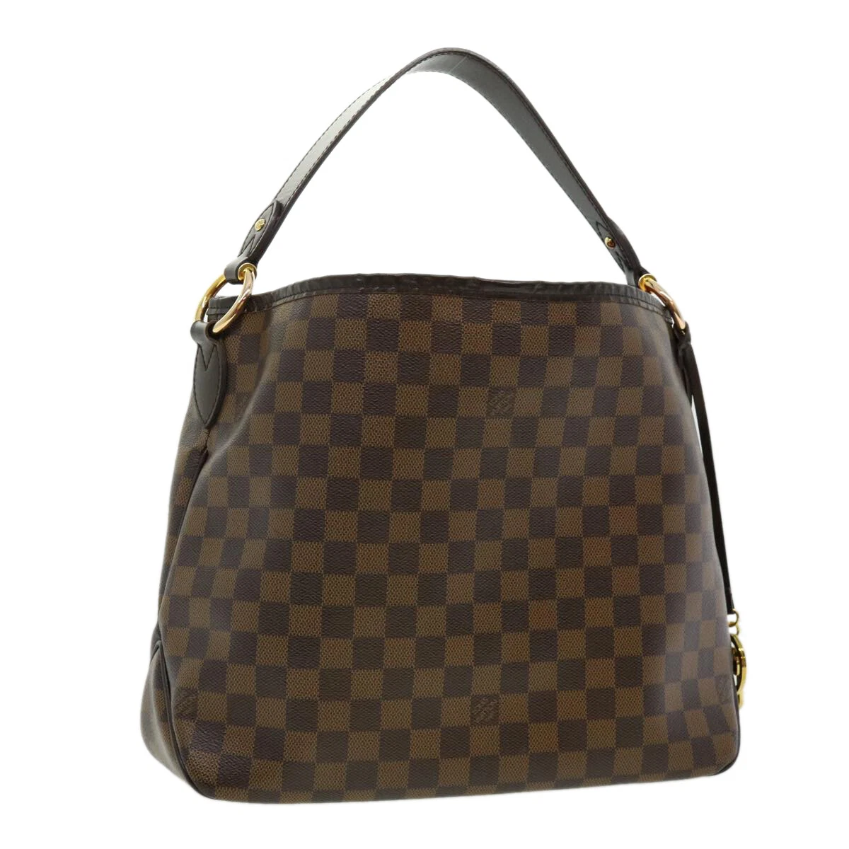 LOUIS VUITTON Delightful PM Damier Ebene Hobo Bag Brown