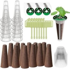84 Pcs Hydroponic Pod Kit for Aero Garden with 12 Grow Baskets, 12 Grow Sponges 0.15 per gallon