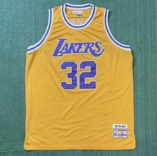 Vintage 1979-80 Mitchell & Ness Magic Johnson Lakers Jersey #32 Size 60