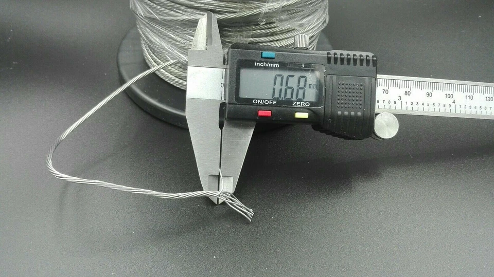 CAVO TRECCIA FILO IN ALLUMINIO PER ANTENNA DIPOLO RADIOAMATORE HF LOOP - Imagen 4 de 4