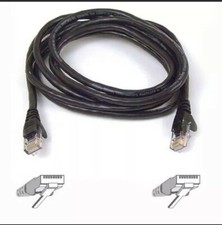 New PATCH LEAD CAT 6A SSTPBLSOH 3M BLACK CABLE ASSEMBLIES NETWORK CABL - CS23610