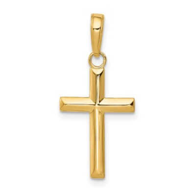 Kleiner Kreuzanhänger 14 Karat Gelbgold