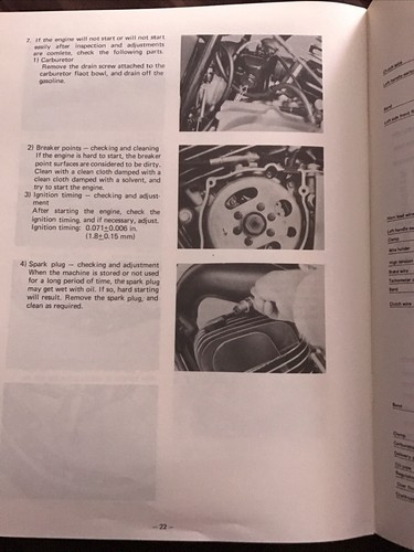 Vintage 1975 Yamaha DT175C Motorcycle Assembly Manual LIT-11666-00-06 - Picture 4 of 4