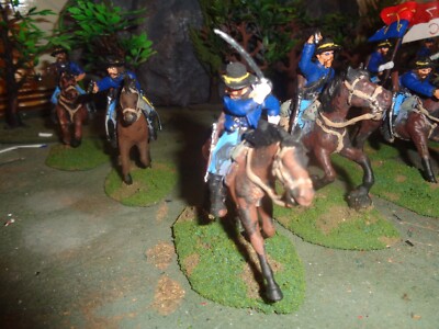 Soldats 1:32 - 7th Cavalry U.S. - Guerres Indiennes Custer - Waterloo 1815 Airfix