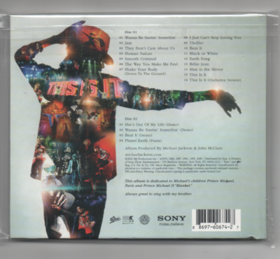 Michael Jackson This is it 2009 Double CD | eBay