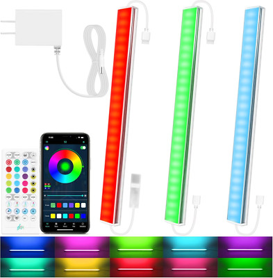 3 Pcs RGB under Cabinet Lights Kit, Smart App and Remote Control under Cabinet L