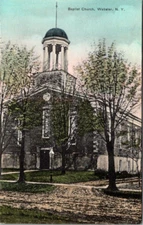 Webster, NY, Baptist Church, Post Card, #1446