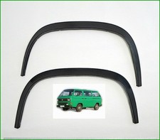 Noir Mat Extensions d'aile pour VW TRANSPORTER T3 Arrière Set Année 1979-1992