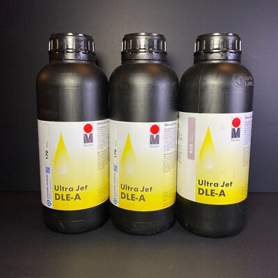 Marabu Ultra Jet DLE-A 170 White 910 Varnish 1L x 3 UV INK Lot