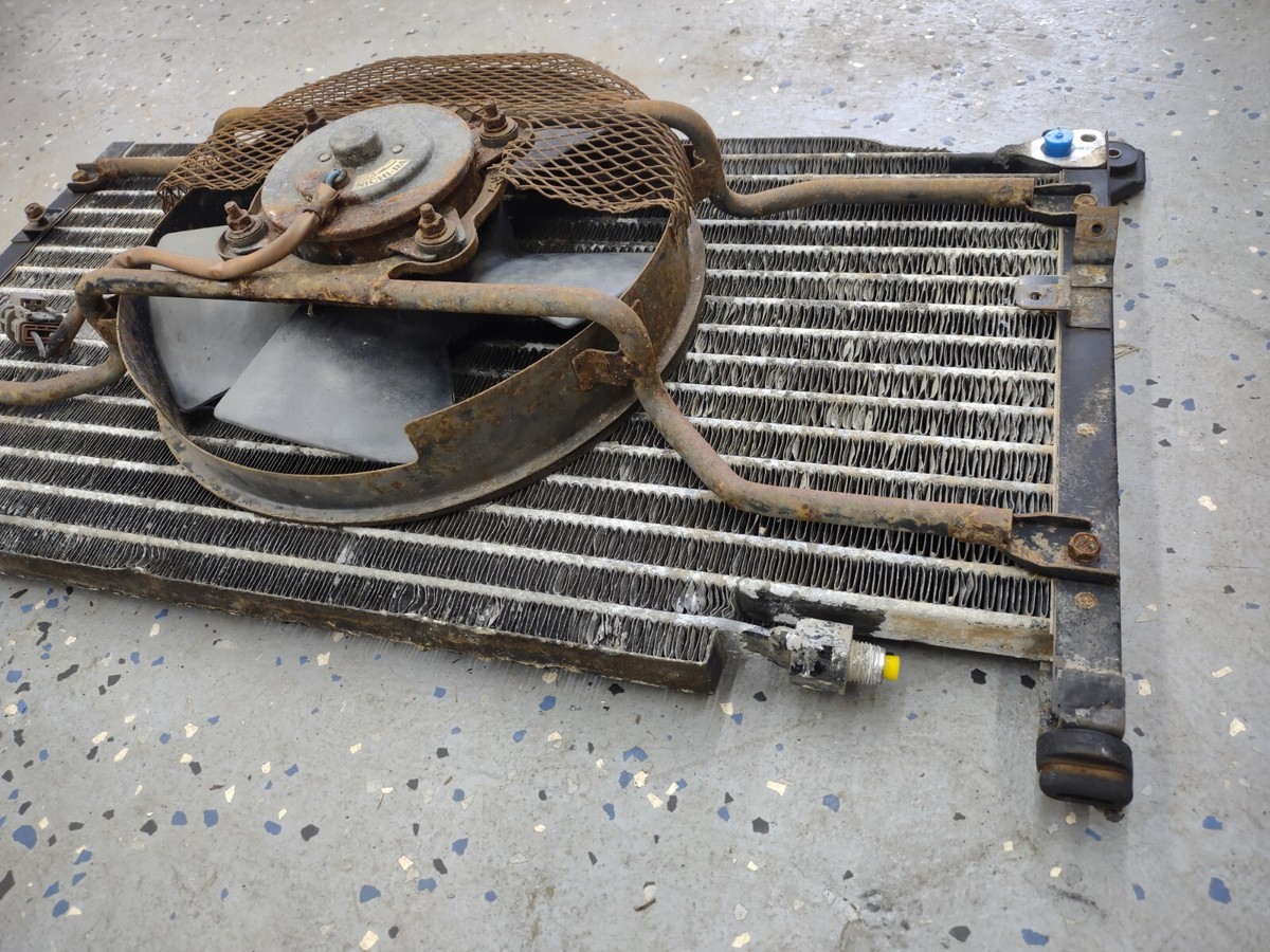 86 Nissan 300zx Turbo OEM AC Condenser & Cooling Fan