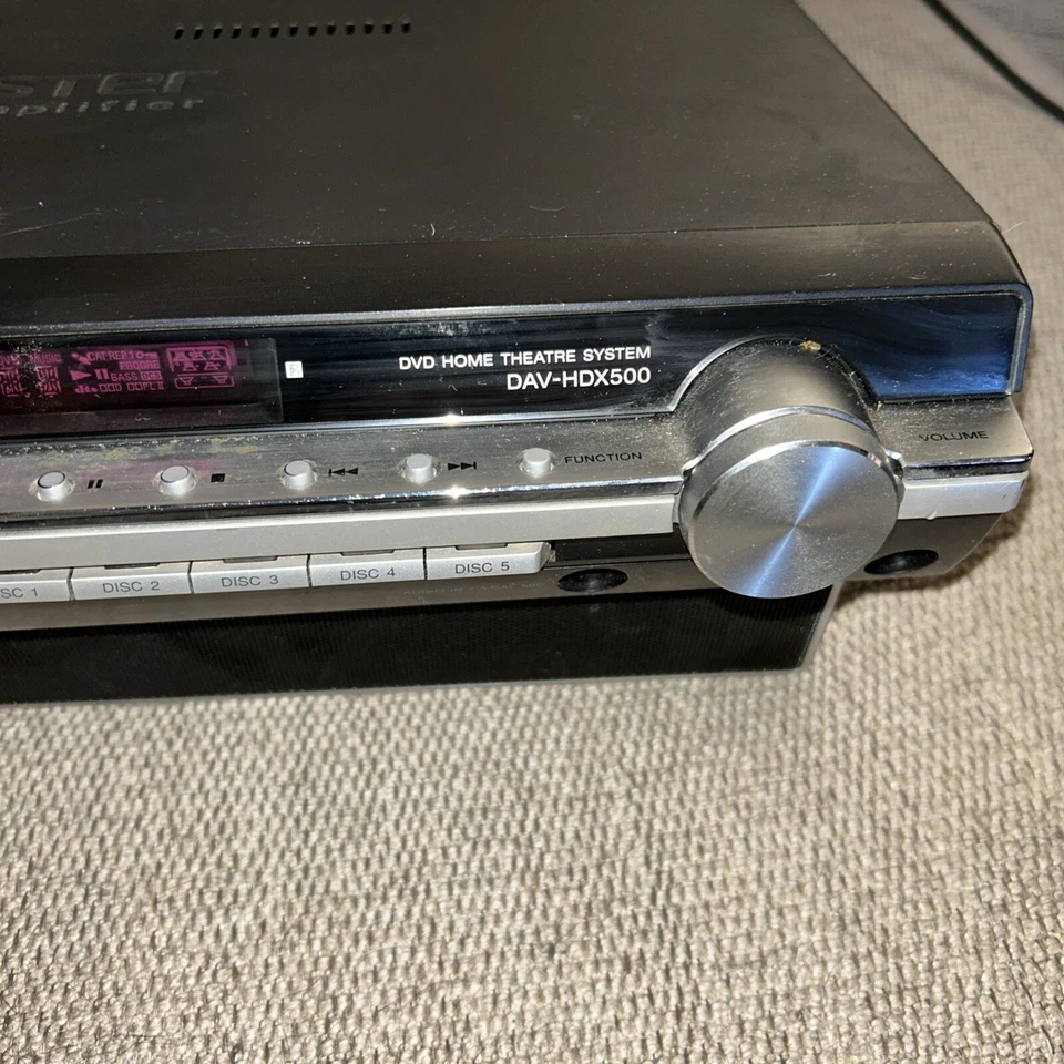 Sony DAV-HDX576WF Black DVD System Receiver Powers On Won’t Eject Parts/ Repair - Image 4 of 4
