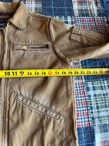 Abercrombie Youth Boys Canvas Chore Work Jacket Coat Blanket Lined Size L - Picture 8 of 11