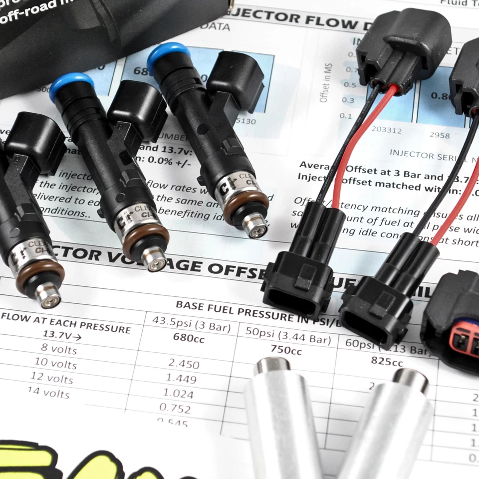 Inyectores de combustible Bosch Honda Civic Acura RSX K20 K24 R18 K20z1 K20z3 K24a4 410cc Foto 2 de 3