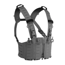 WoSporT Tactical Lightweight SF Style Chest Rig with Magazine Pouch Hunting Camo