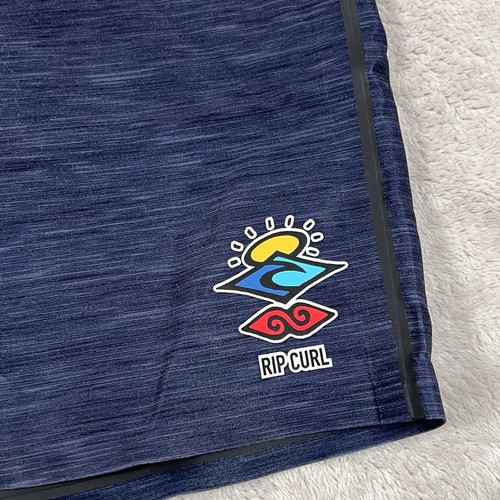 Rip Curl Board Shorts Mens 28 Blue Red Surf Grip Quick Dry Active Lightweight - Picture 2 of 12