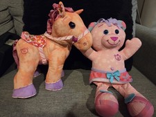 Vtg Doodle Bear Pony Jakks Pacific Play Along 13" Plush Orange 2005 Rare, Lot