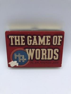 1938 Vintage Game Of Words The New Crossword Cards Whitman Publishing